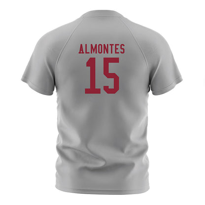 SCU - NCAA Men's Soccer : Moises Almontes - Grey Soccer Jersey-1