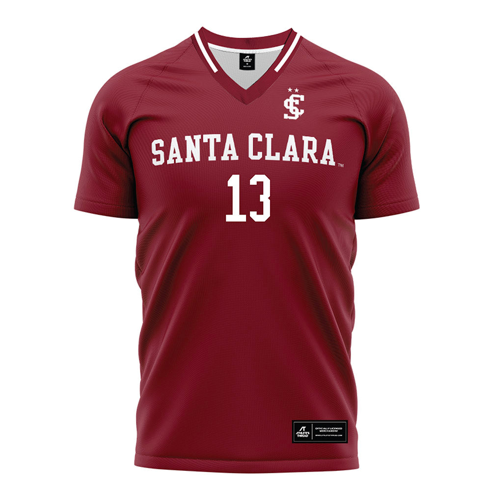 SCU - NCAA Women's Soccer : Jalana Kimber - Red Soccer Jersey-0