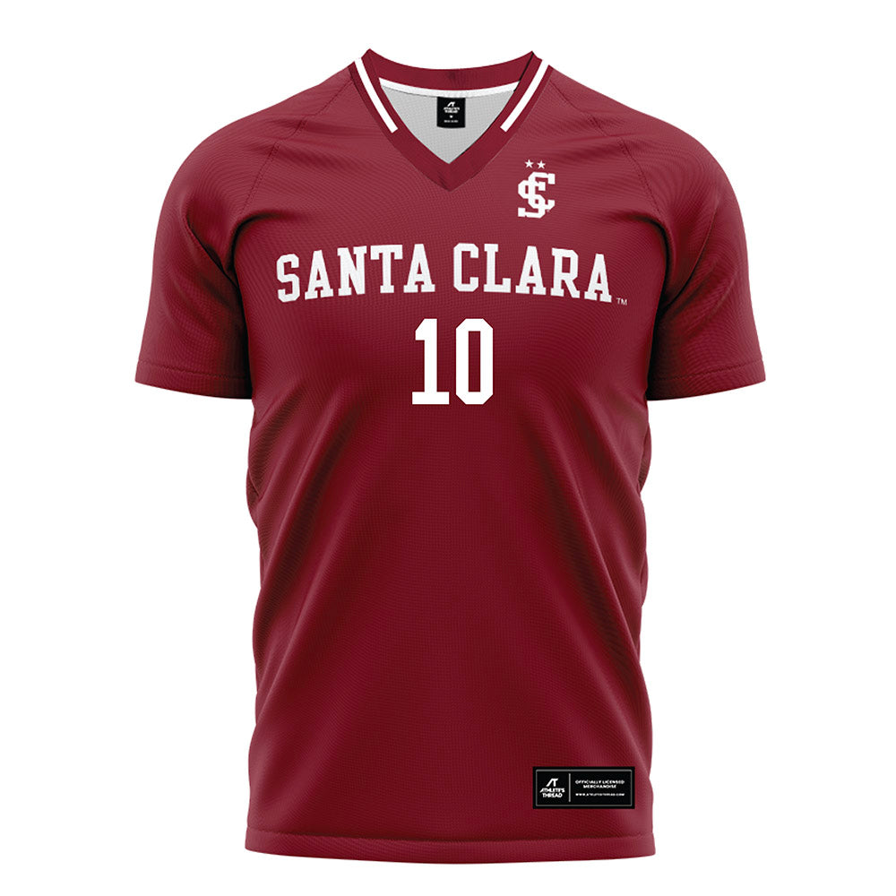 SCU - NCAA Women's Soccer : Kat Jordan - Red Soccer Jersey-0
