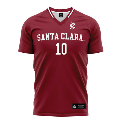 SCU - NCAA Women's Soccer : Kat Jordan - Red Soccer Jersey-0