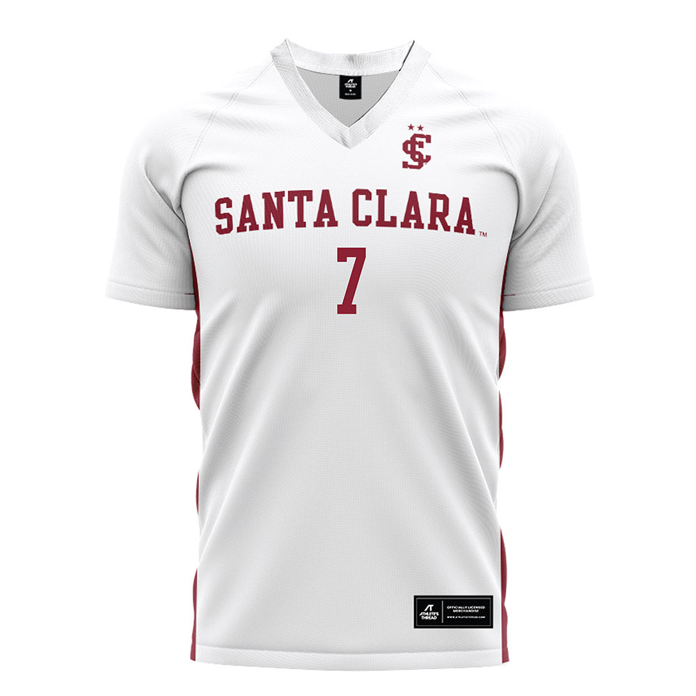 SCU - NCAA Women's Soccer : Addison Whitehouse - White Soccer Jersey-0