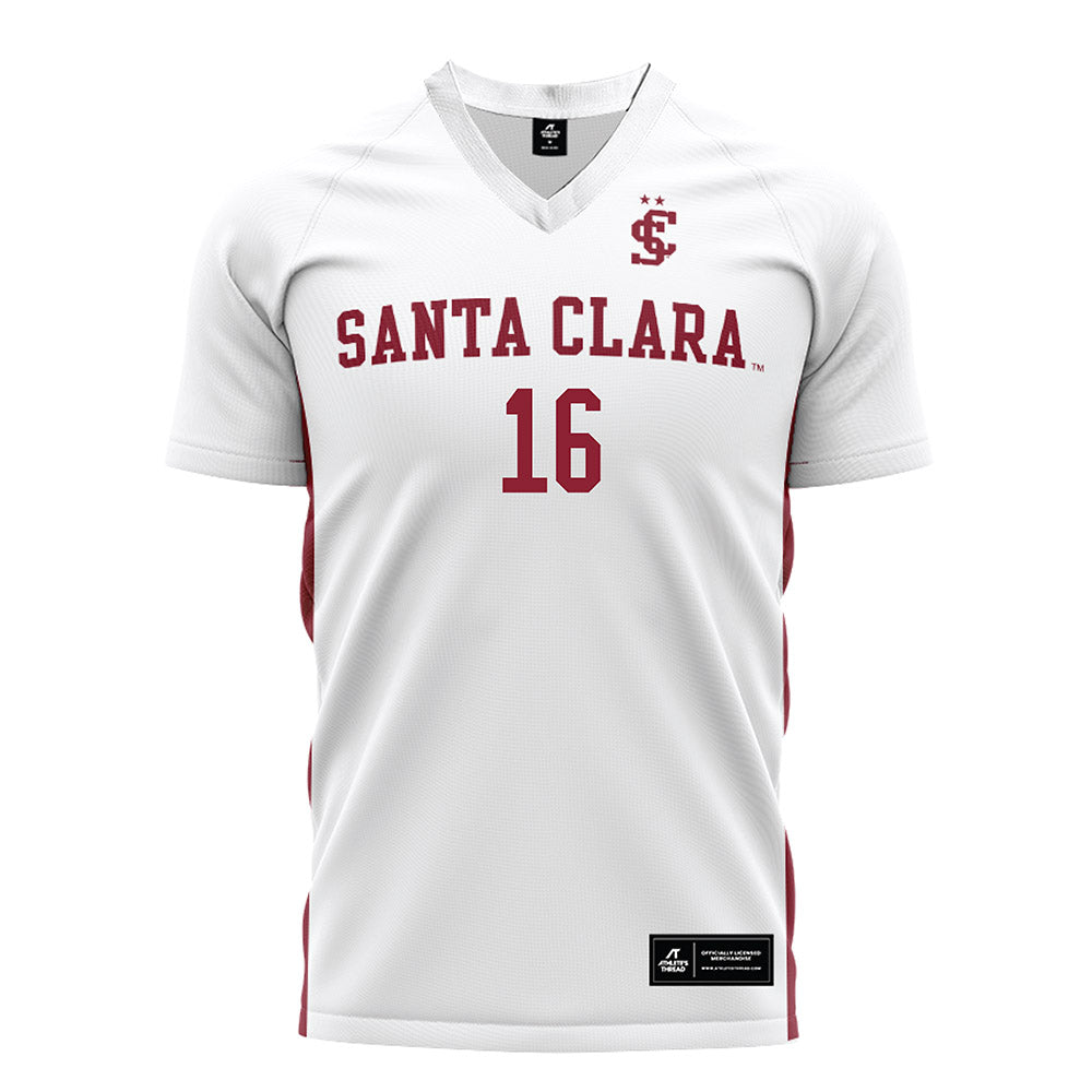 SCU - NCAA Women's Soccer : Kaylee Smith - White Soccer Jersey-0