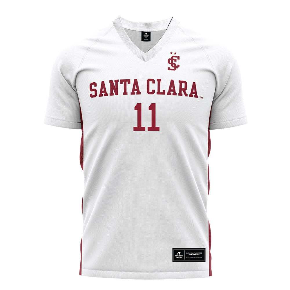SCU - NCAA Women's Soccer : Jalana Kimber - White Soccer Jersey-0