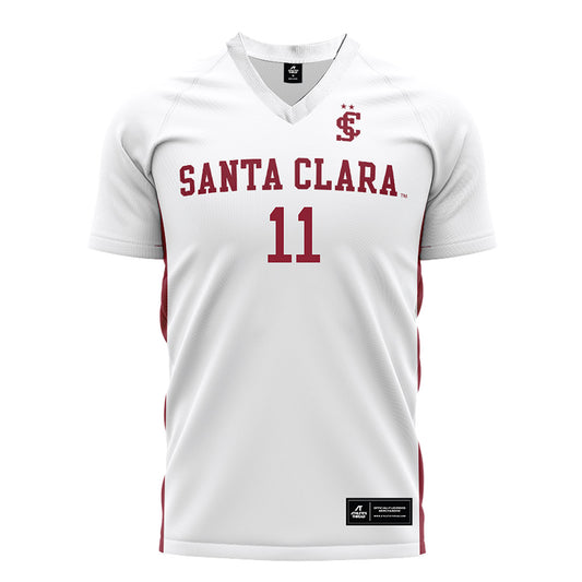 SCU - NCAA Women's Soccer : Jalana Kimber - White Soccer Jersey-0