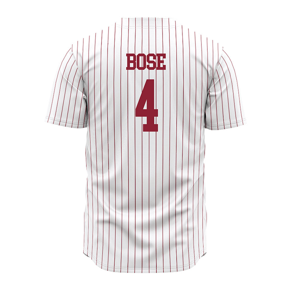 SCU - NCAA Baseball : James Bose - White Jersey-1