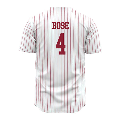SCU - NCAA Baseball : James Bose - White Jersey-1