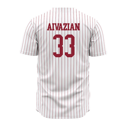 SCU - NCAA Baseball : Robert Aivazian - White Jersey-1