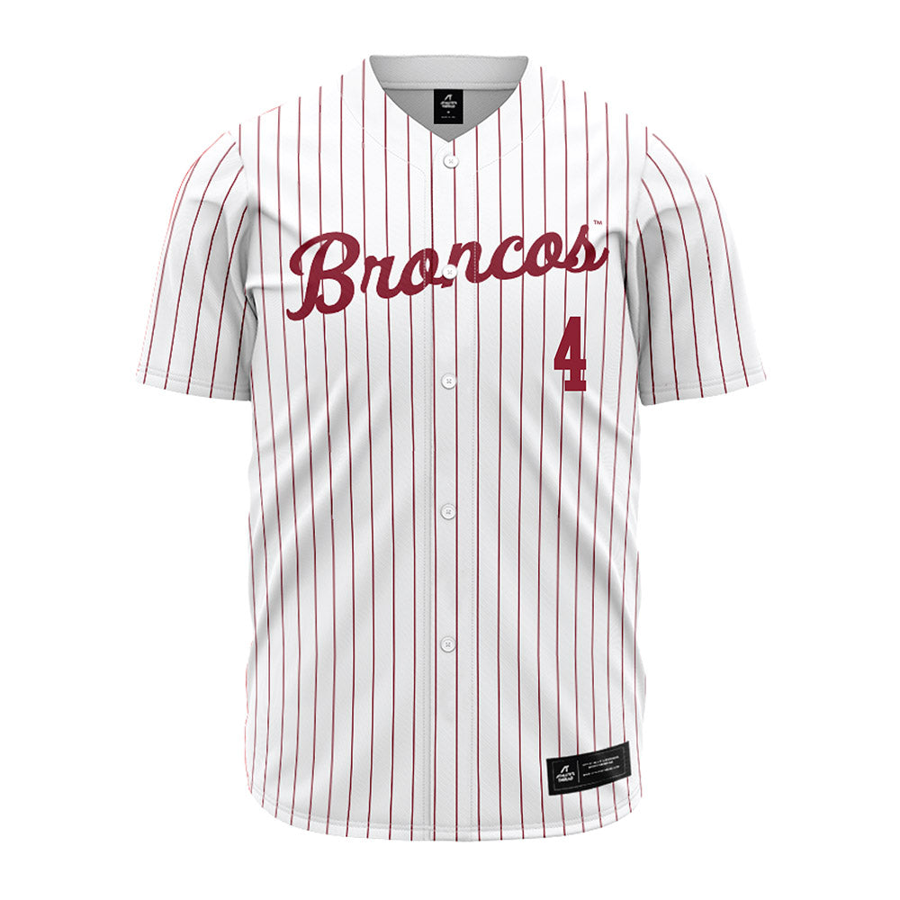 SCU - NCAA Baseball : James Bose - White Jersey-0