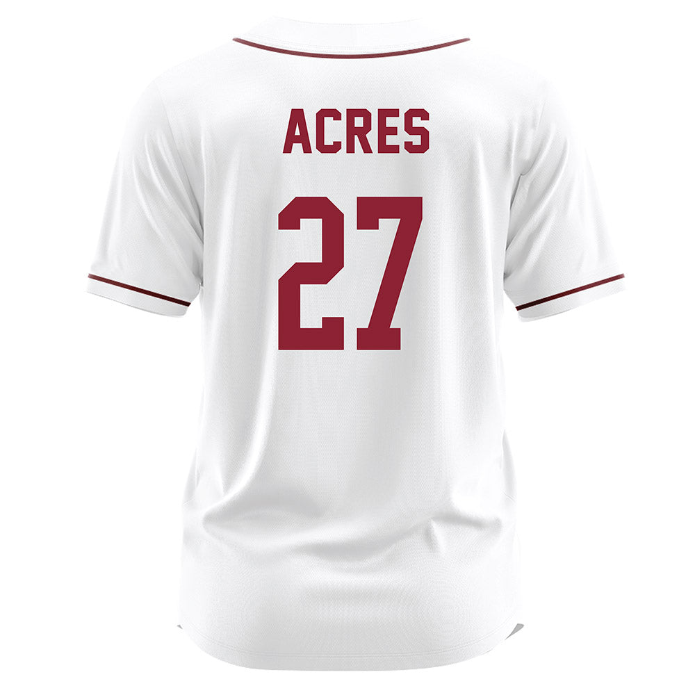 SCU - NCAA Softball : Kyla Acres - White Jersey-1