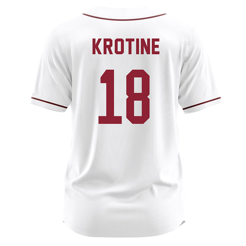 SCU - NCAA Softball : Claire Krotine - White Jersey-1