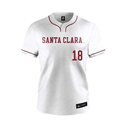 SCU - NCAA Softball : Claire Krotine - White Jersey-0