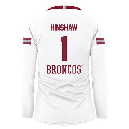 SCU - NCAA Women's Volleyball : Macy Hinshaw - White Volleyball Jersey-1