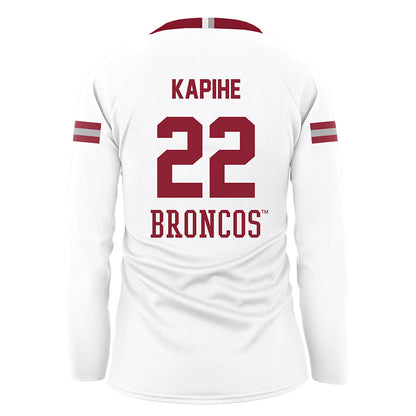 SCU - NCAA Women's Volleyball : Tia Kapihe - White Volleyball Jersey-1