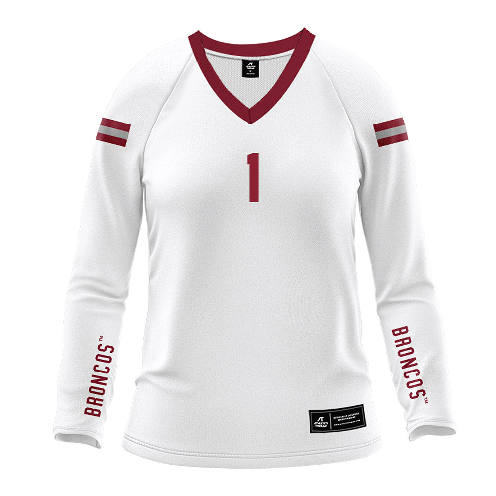 SCU - NCAA Women's Volleyball : Macy Hinshaw - White Volleyball Jersey-0