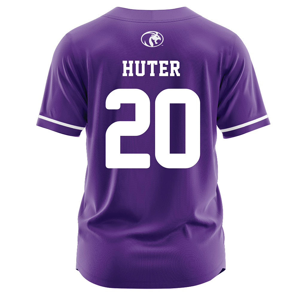 North Alabama - NCAA Softball : Livy Huter - Purple Jersey-1