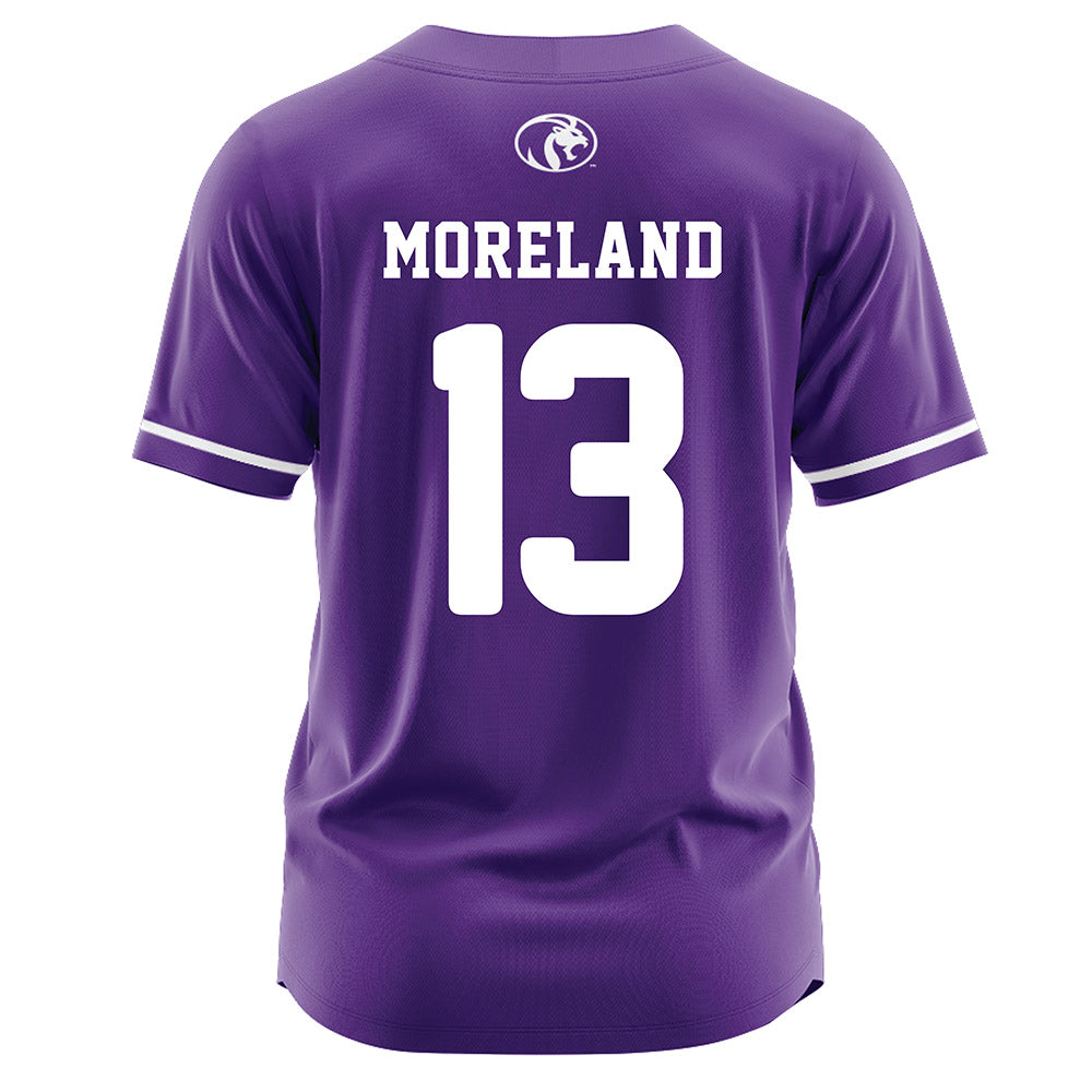 North Alabama - NCAA Softball : Karley Moreland - Purple Jersey-1