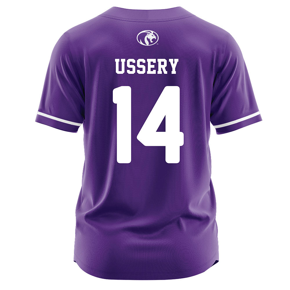 North Alabama - NCAA Softball : Ella Ussery - Purple Jersey-1