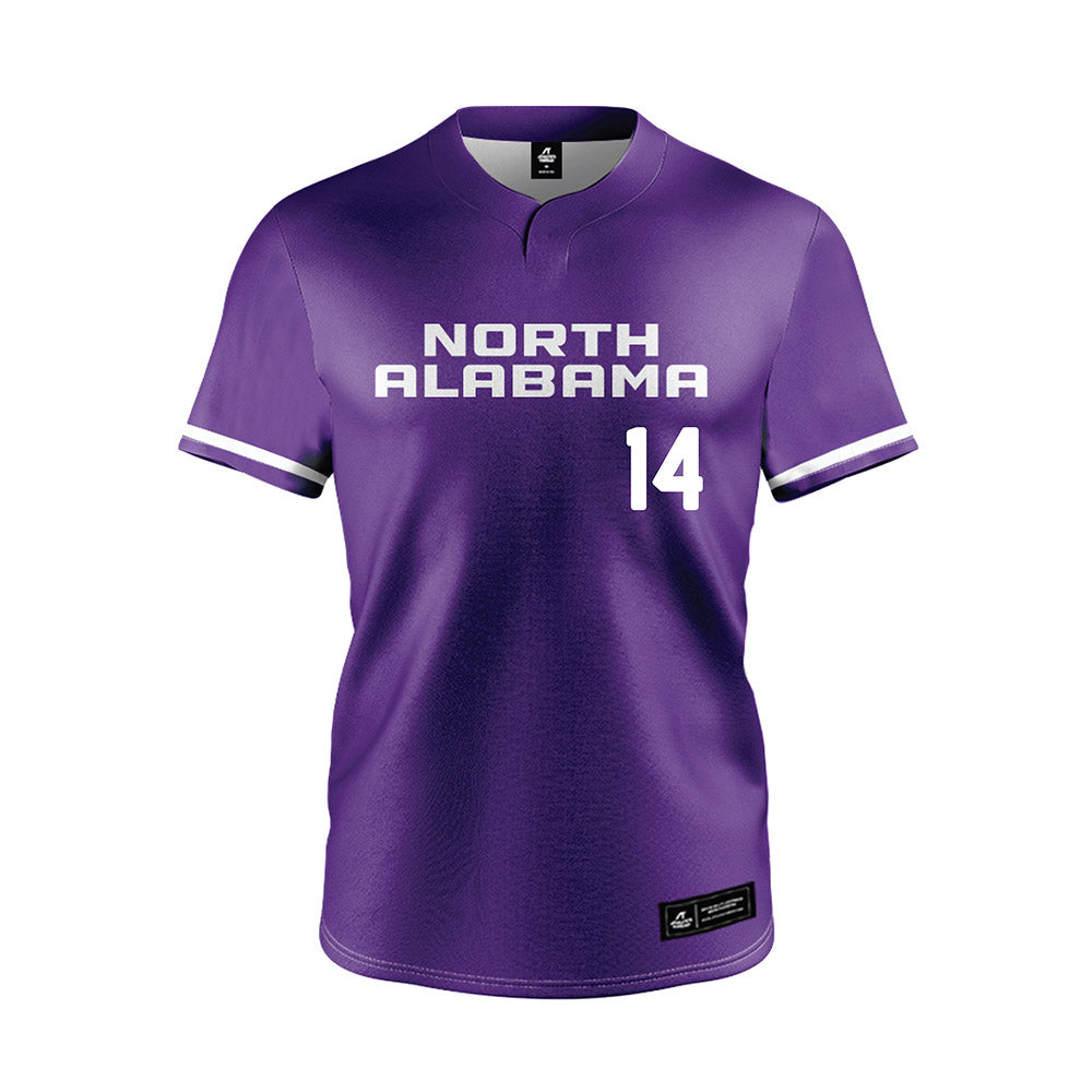 North Alabama - NCAA Softball : Ella Ussery - Purple Jersey-0