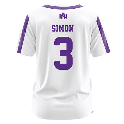 North Alabama - NCAA Softball : Emily Simon - White Jersey