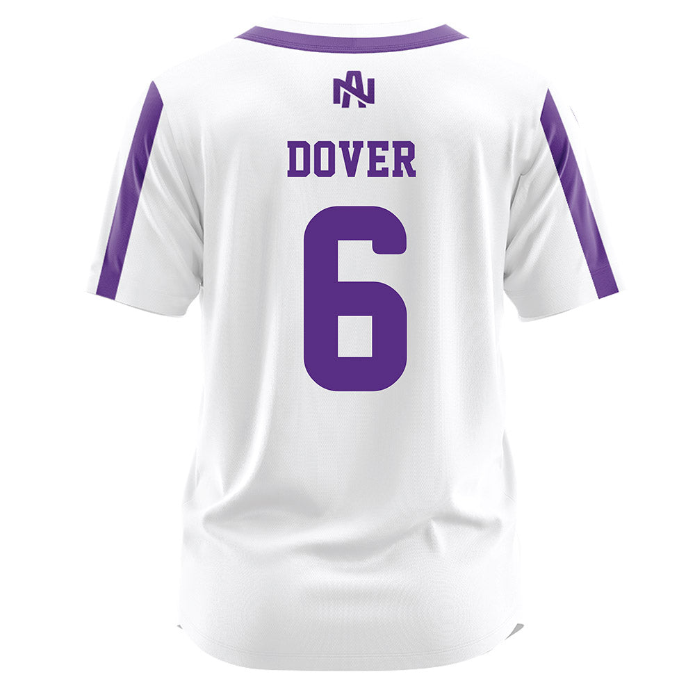 North Alabama - NCAA Softball : Briley Dover - White Jersey-1