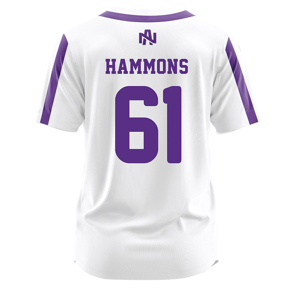 North Alabama - NCAA Softball : Gyvan Hammons - White Jersey-1