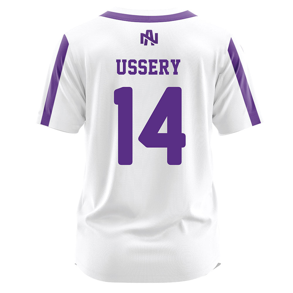 North Alabama - NCAA Softball : Ella Ussery - White Jersey-1