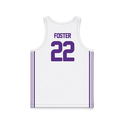 North Alabama - NCAA Men's Basketball : Marco Foster - White Basketball Jersey