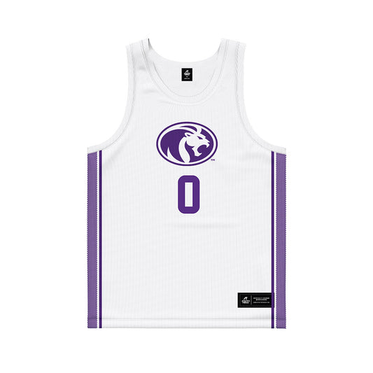 North Alabama - NCAA Men's Basketball : Jaquan Lax - white Basketball Jersey-0