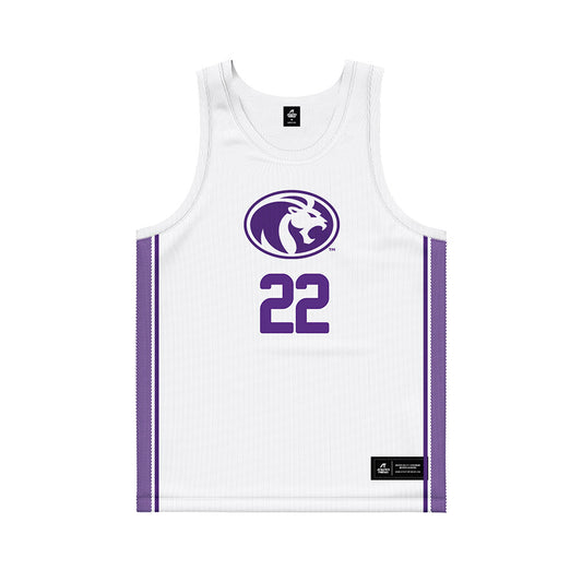 North Alabama - NCAA Women's Basketball : India Howard - White Basketball Jersey-0