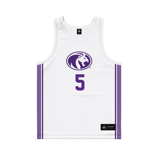 North Alabama - NCAA Women's Basketball : Brooke Hallman - white Basketball Jersey-0
