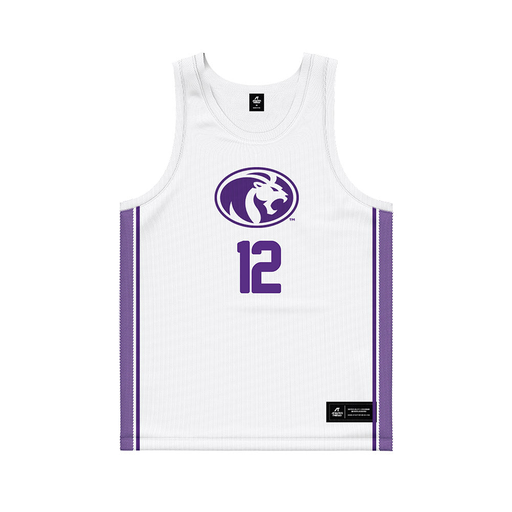North Alabama - NCAA Men's Basketball : Cortez Graham Howard - white Basketball Jersey-0