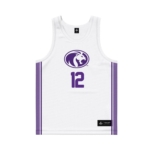 North Alabama - NCAA Men's Basketball : Cortez Graham Howard - white Basketball Jersey-0