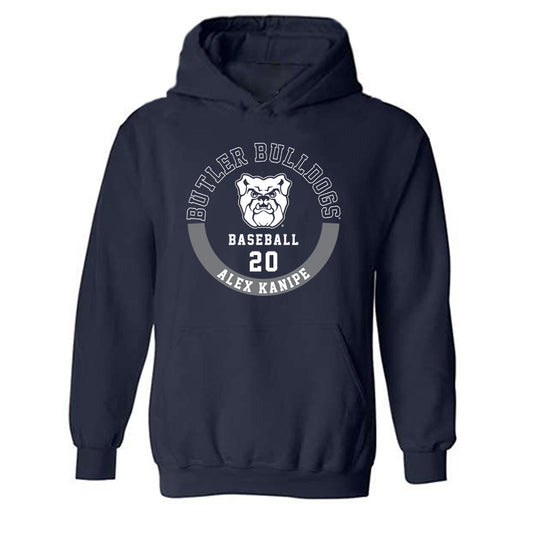 Butler - NCAA Baseball : Alex Kanipe - Generic Shersey Hooded Sweatshirt-0
