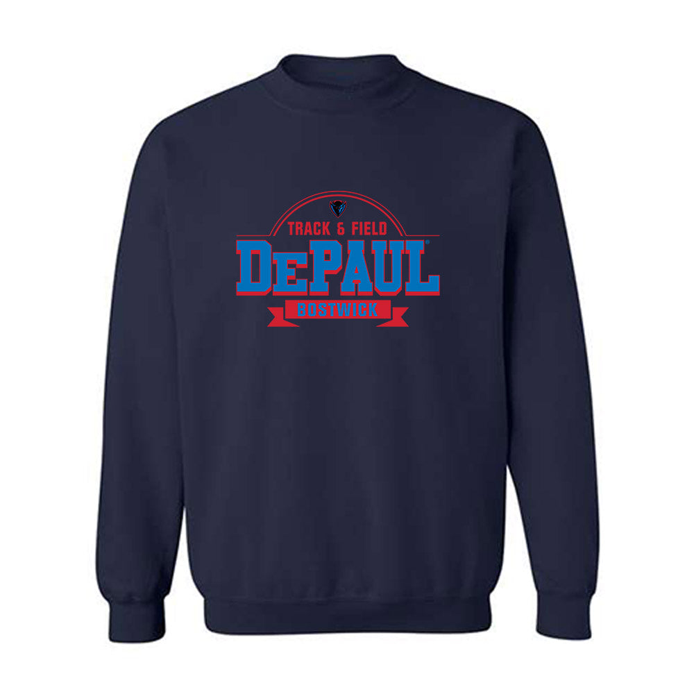 DePaul - NCAA Women's Track & Field : Hunter Bostwick - Classic Fashion Shersey Crewneck Sweatshirt-0