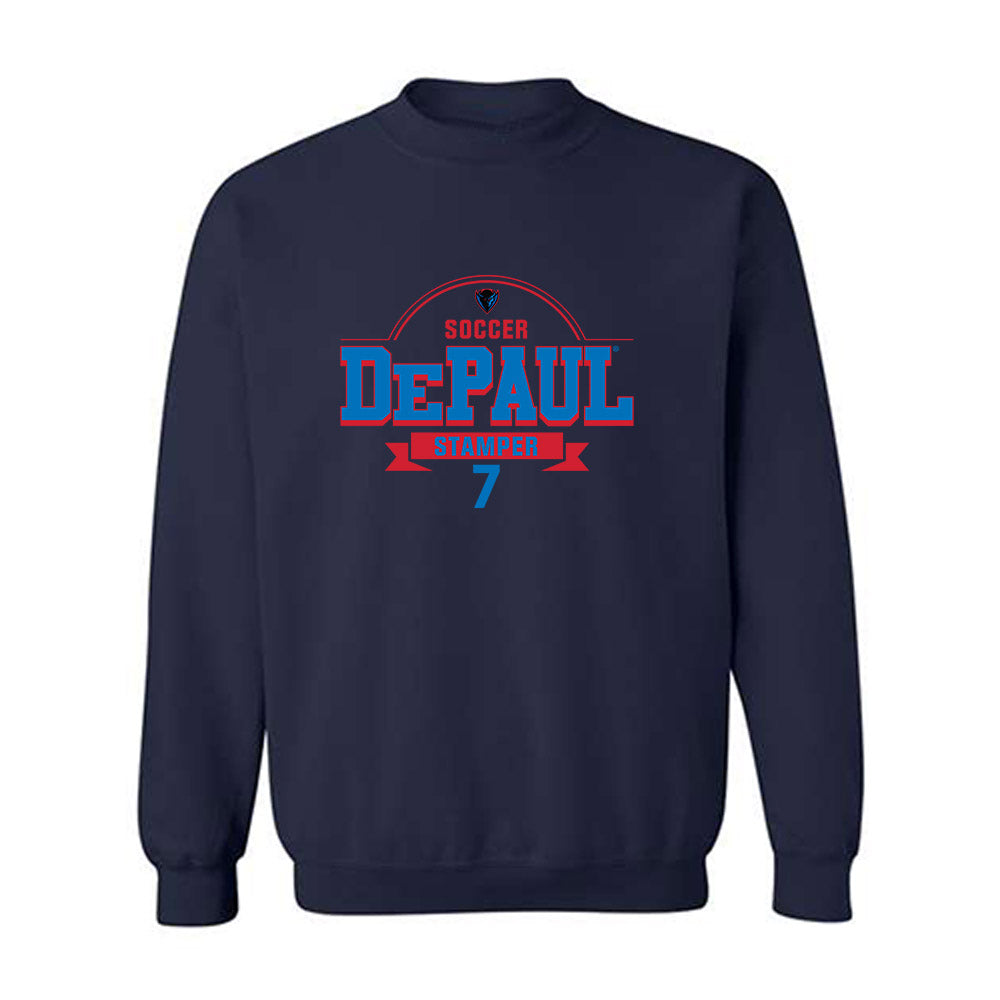 DePaul - NCAA Women's Soccer : Marin Stamper - Classic Fashion Shersey Crewneck Sweatshirt-0