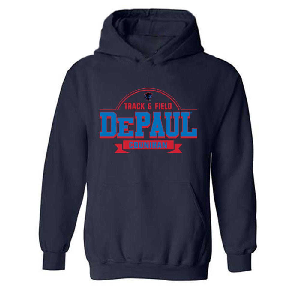 DePaul - NCAA Men's Track & Field : Bryce Counihan - Classic Fashion Shersey Hooded Sweatshirt-0