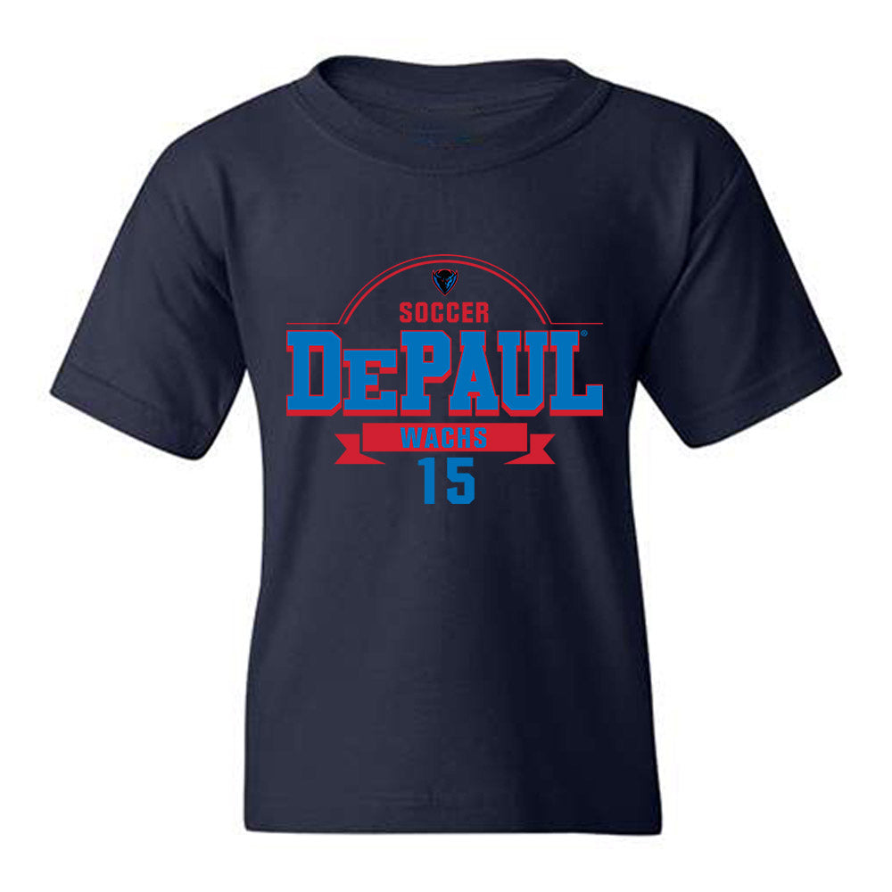 DePaul - NCAA Men's Soccer : Eli Wachs - Classic Fashion Shersey Youth T-Shirt-0