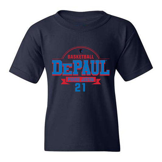 DePaul - NCAA Men's Basketball : Theo Pierre Justin - Classic Fashion Shersey Youth T-Shirt-0
