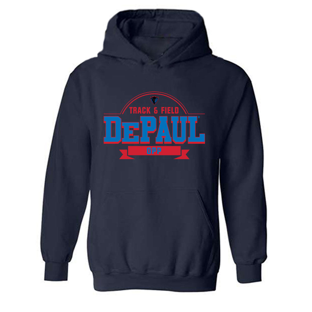 DePaul - NCAA Women's Track & Field : Elena Opp - Classic Fashion Shersey Hooded Sweatshirt-0