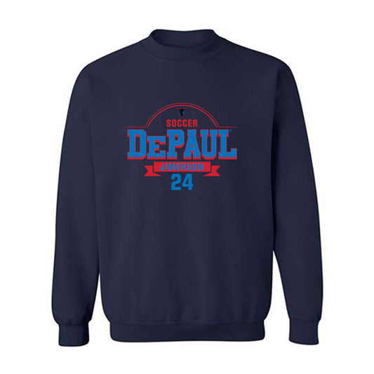 DePaul - NCAA Men's Soccer : Evan Jimerson - Classic Fashion Shersey Crewneck Sweatshirt-0