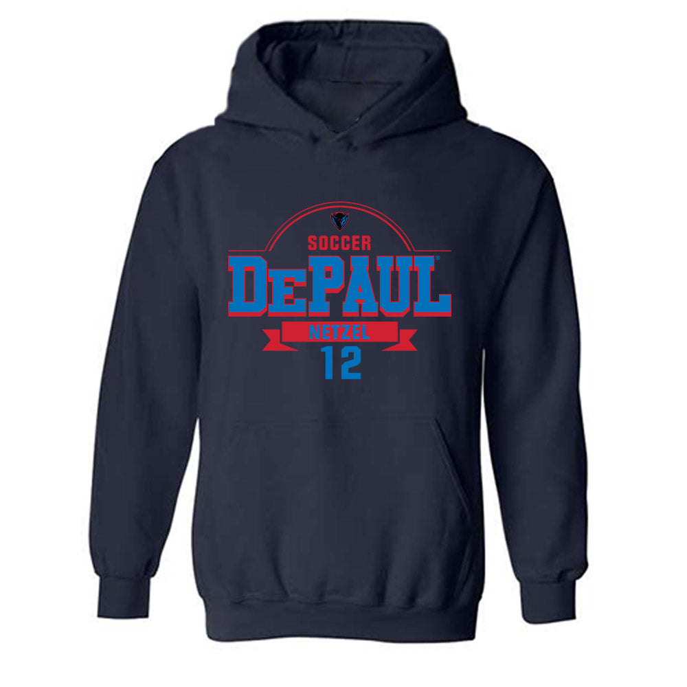 DePaul - NCAA Men's Soccer : Gavin Netzel - Classic Fashion Shersey Hooded Sweatshirt-0