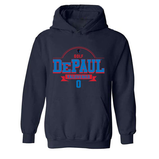 DePaul - NCAA Men's Golf : Artemiy Yalovenko - Classic Fashion Shersey Hooded Sweatshirt-0