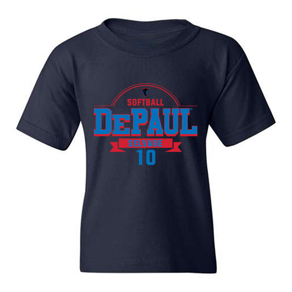 DePaul - NCAA Softball : Kailey Selvage - Classic Fashion Shersey Youth T-Shirt-0