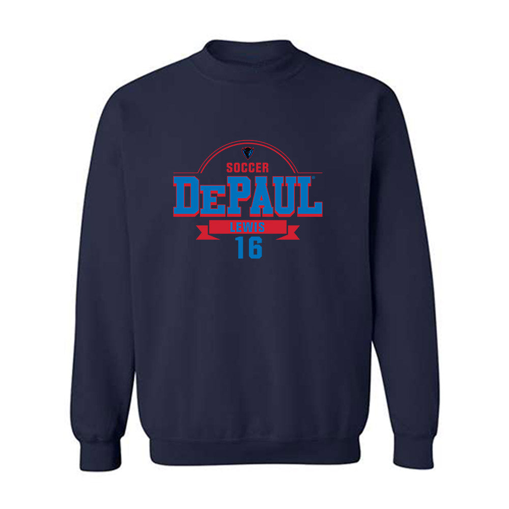 DePaul - NCAA Women's Soccer : Madeline Lewis - Classic Fashion Shersey Crewneck Sweatshirt-0
