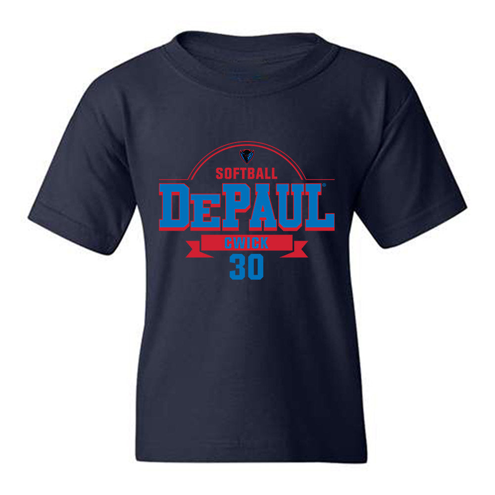 DePaul - NCAA Softball : Brooke Cwick - Classic Fashion Shersey Youth T-Shirt-0