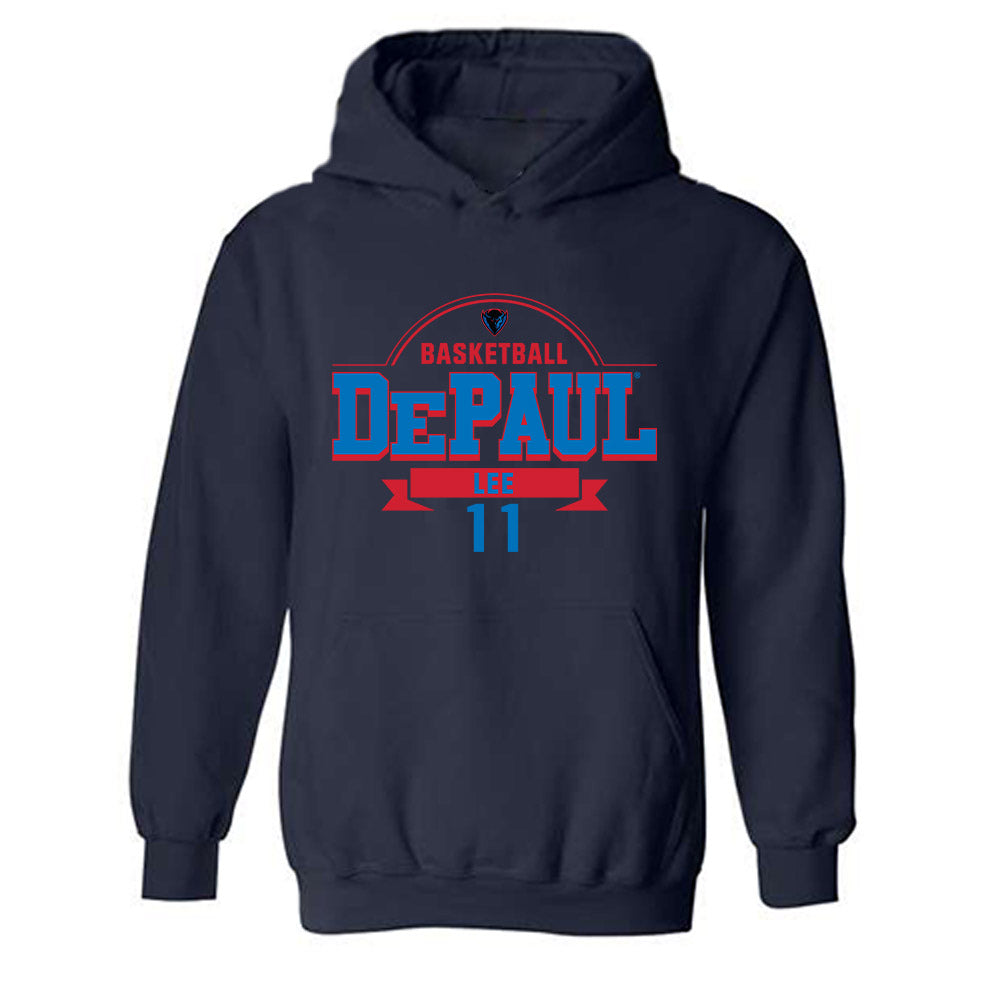 DePaul - NCAA Women's Basketball : Sumer Lee - Classic Fashion Shersey Hooded Sweatshirt-0