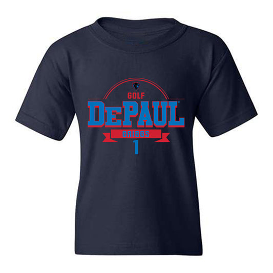 DePaul - NCAA Men's Golf : David Griggs - Classic Fashion Shersey Youth T-Shirt-0