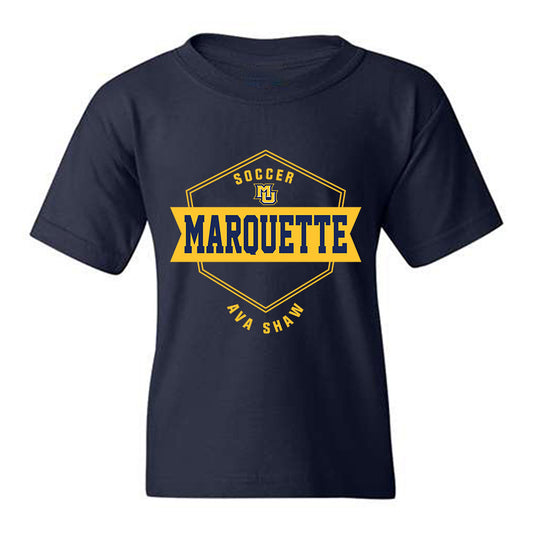 Marquette - NCAA Women's Soccer : Ava Shaw - Fashion Shersey Youth T-Shirt-0