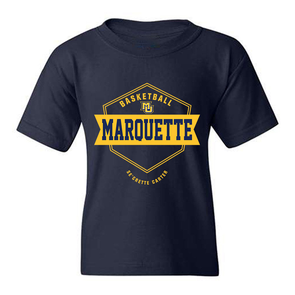 Marquette - NCAA Women's Basketball : Se'Crette Carter - Fashion Shersey Youth T-Shirt-0