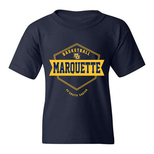 Marquette - NCAA Women's Basketball : Se'Crette Carter - Fashion Shersey Youth T-Shirt-0